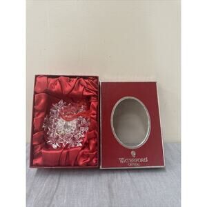 Waterford 2007 Snow Crystals Ornament In Org. Box Free Shipping Benefits Charity